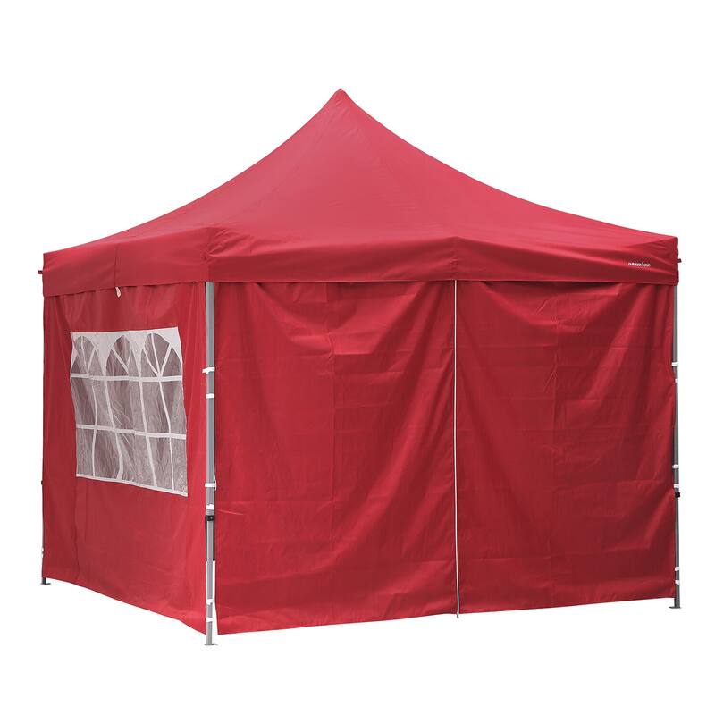 Ainfox Ourdoor Pop-up Canopy Tent with 4 Removable Sidewalls and 4 Transparent Windows