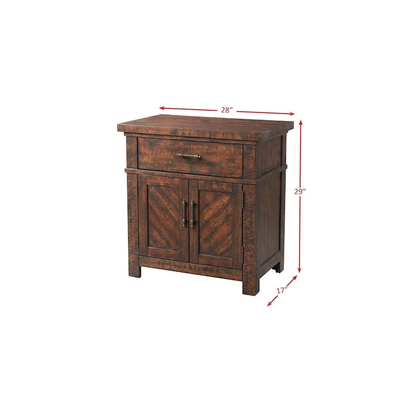 Nightstand 1 Drawer Bedside Table Modern Bedroom Furniture Storage Cabinet