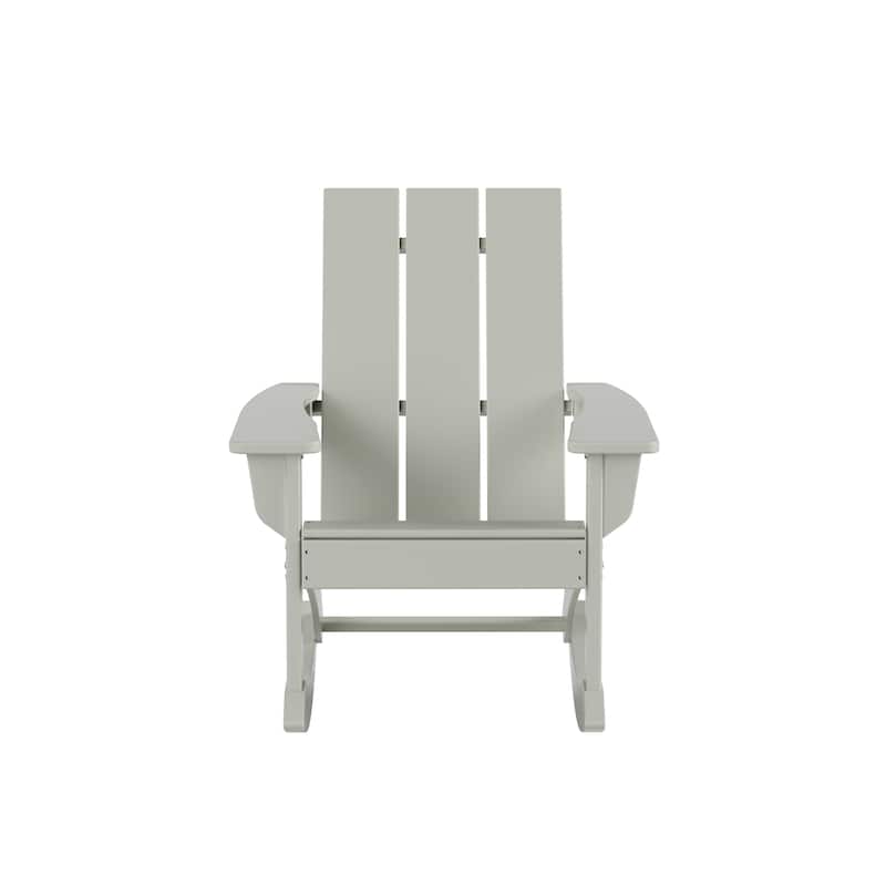Shoreside 5-Piece Poly All Weather Rocking Chair Conversation Set