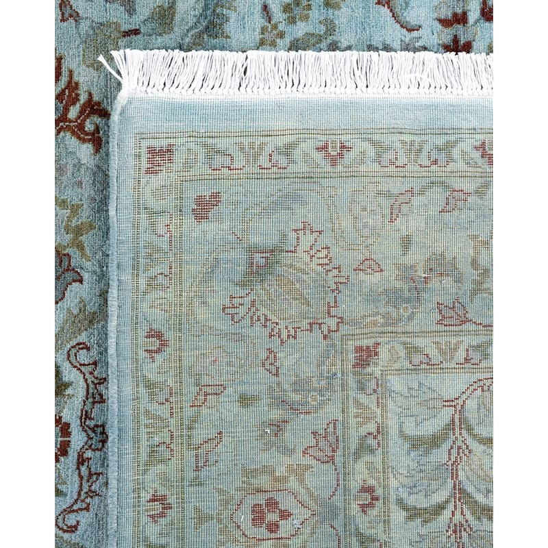 Overdyed, One-of-a-Kind Hand-Knotted Area Rug - Gray - 4' 2" x 6' 3"
