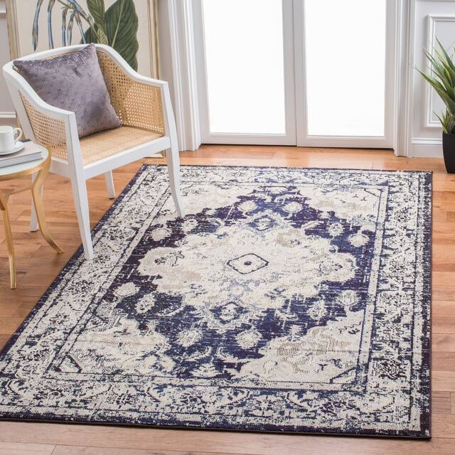 SAFAVIEH Monaco Lillie Boho Medallion Distressed Area Rug