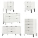preview thumbnail 8 of 53, 5 Piece Bedroom Set Off-White