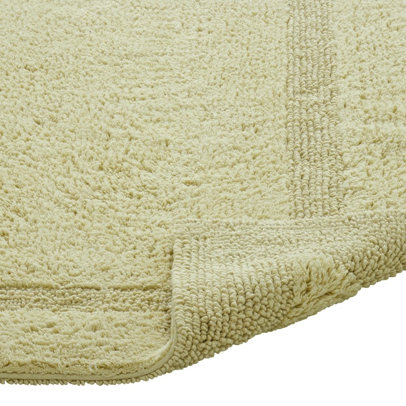 Better Trends Bath Rugs 100% Cotton Reversible Highly Water Absorbent Bathroom Rug for Shower, Sink, Bath Mats - Lux Collection