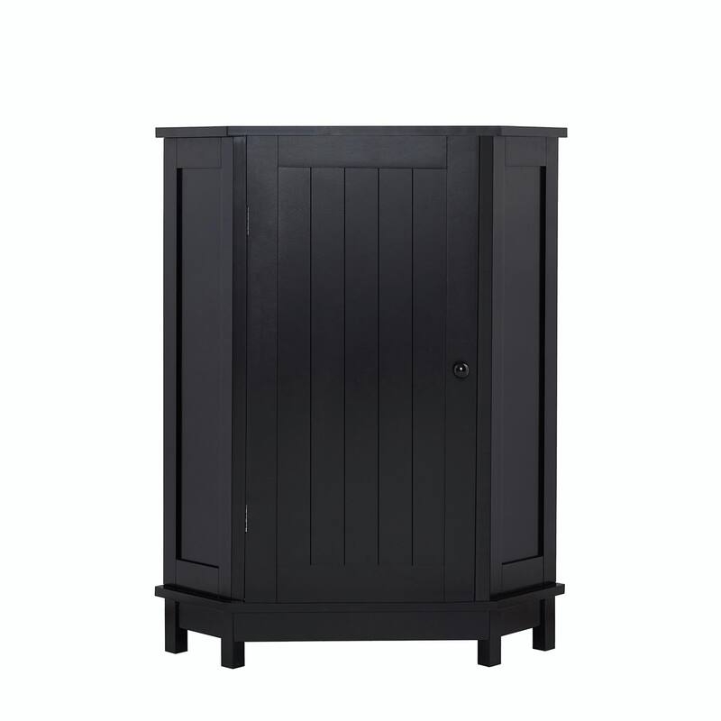 Triangle Corner Bathroom Storage Cabinet with Adjustable Shelf