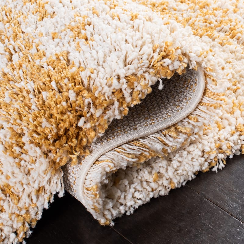 SAFAVIEH Hudson Shag Lulzime Modern Abstract 2-inch Thick Rug