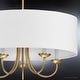 preview thumbnail 5 of 4, Luxury New Traditional Chandelier, 21.125"H x 21.625"W, with Transitional Style, Brushed Bronze, BWP4090 by Urban Ambiance