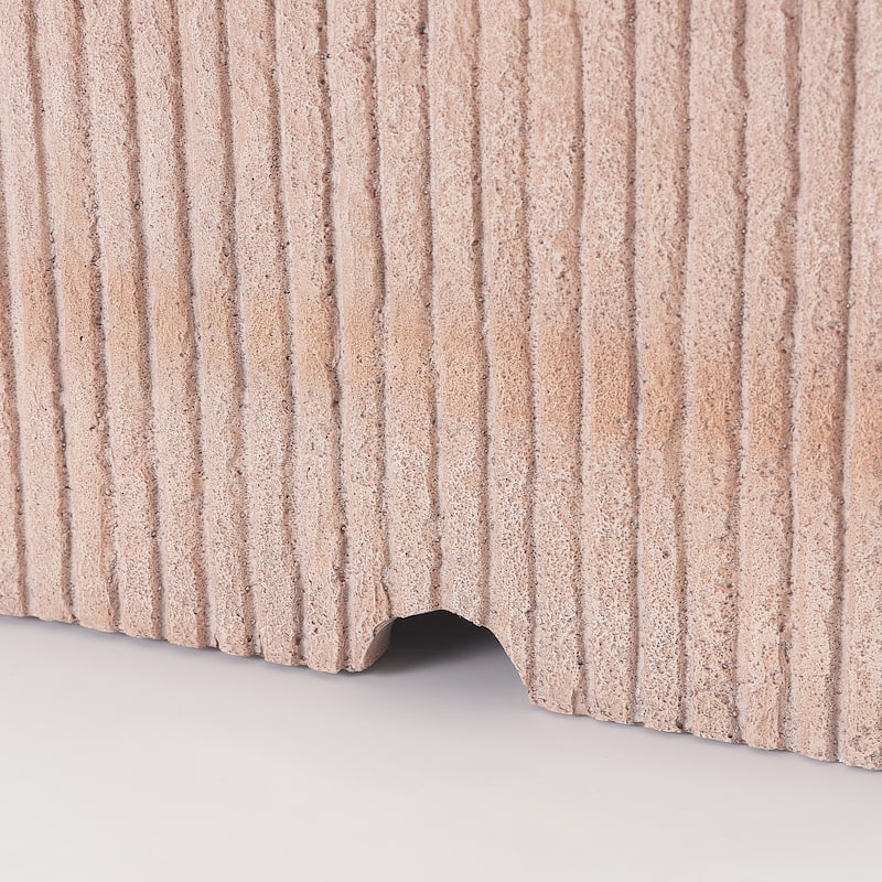 Christopher Knight Home - Olbia 16.15x20" Outdoor 2-in-1 Travertine MgO Propane Tank Holder/Side Table for Multiple Use