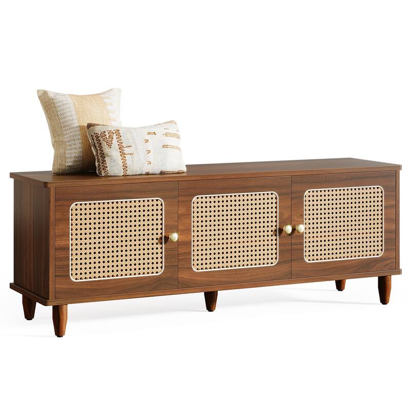 Farmhouse Shoe Storage Bench with Lift Top, Entryway Shoe Cabinet, Seating Shoe Rack Organizer for Bedroom, Living Room