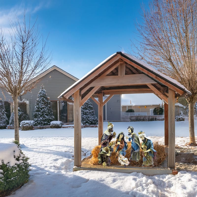 24" 7pc Outdoor Nativity Set
