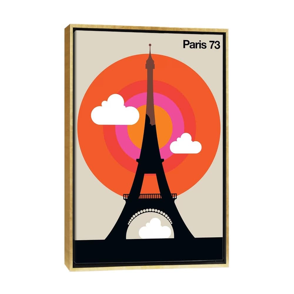 iCanvas "Paris 73" by Bo Lundberg Framed Canvas Print