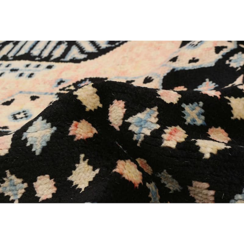 ECARPETGALLERY Hand-knotted Jules Serapi Black Wool Rug - 8'1 x 9'11