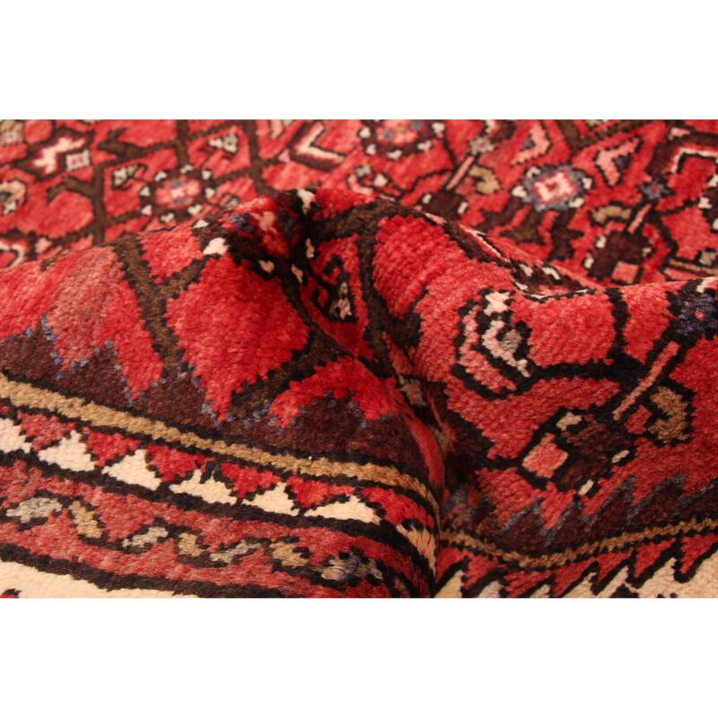 ECARPETGALLERY Hand-knotted Andelz Red Wool Rug - 3'7 x 9'8