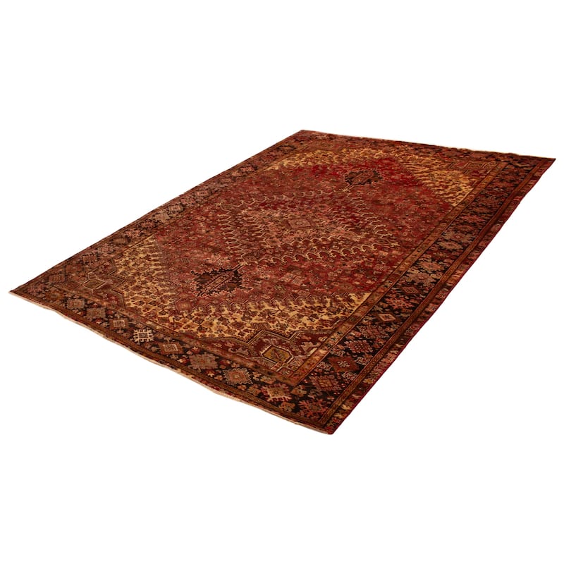 ECARPETGALLERY Hand-knotted Sarabi Red Wool Rug - 9'7 x 13'1