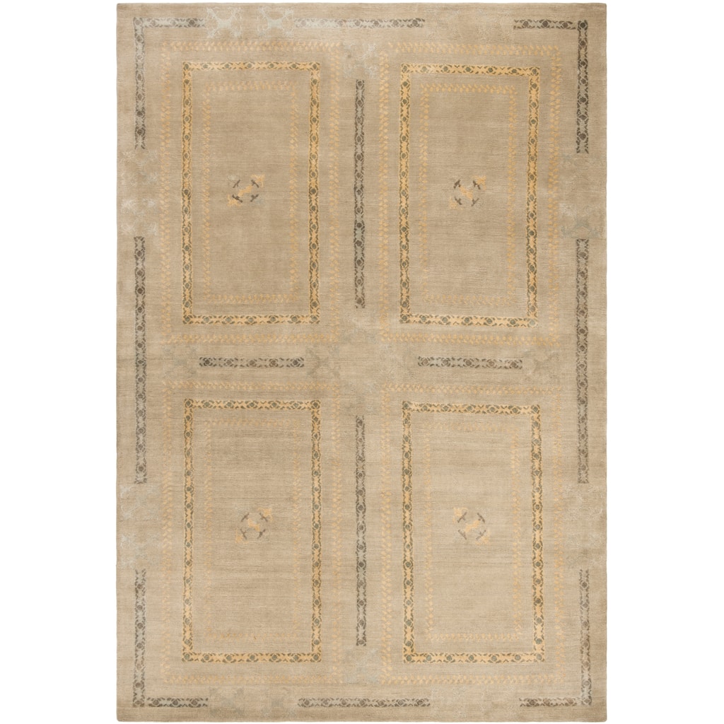 SAFAVIEH Couture Hand-knotted Slavena Wool/ Silk Rug