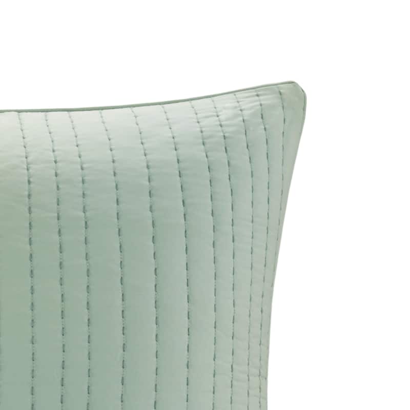 INK+IVY Camila Cotton Quilted Euro Sham