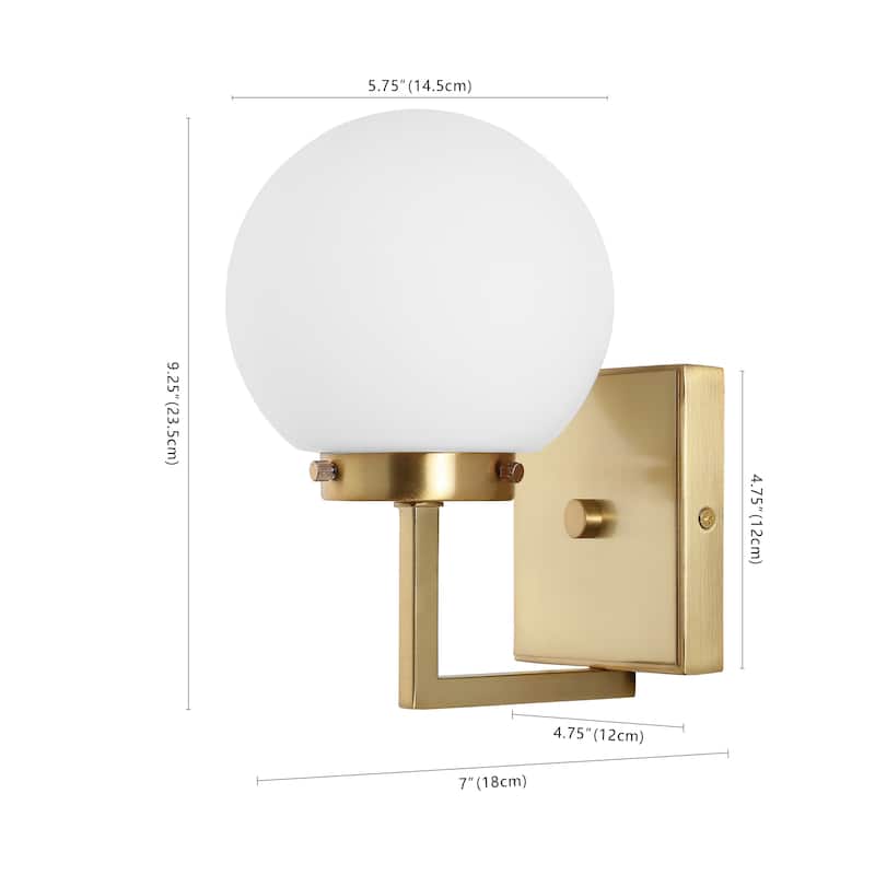 SAFAVIEH Lighting Nazlije Wall Sconce (Set of 2) - 6" W x 7" D x 9" H - 6Wx7Dx9H