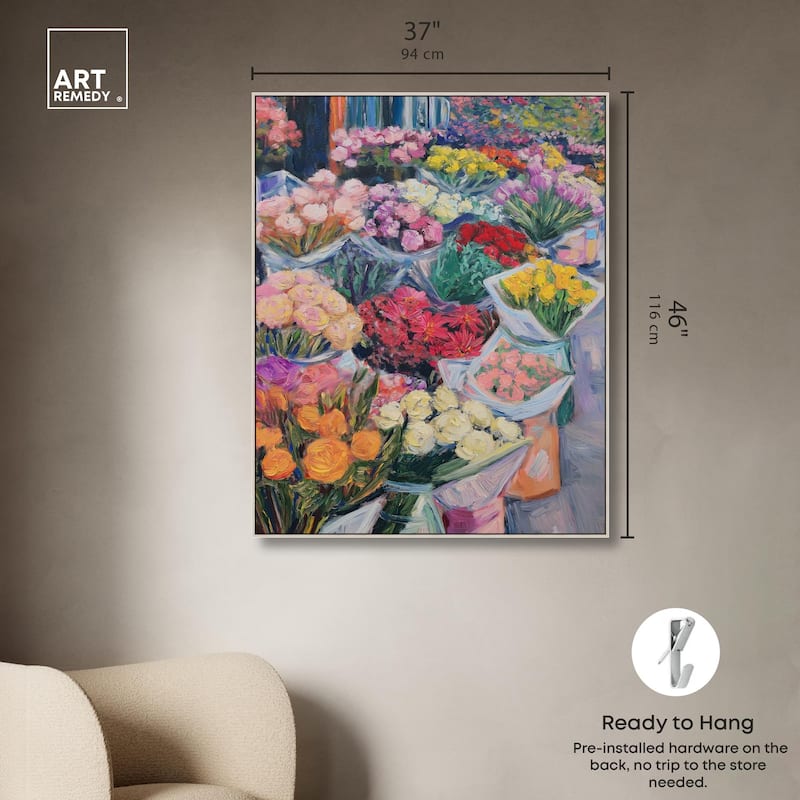 Market Blooms I Canvas by Art Remedy