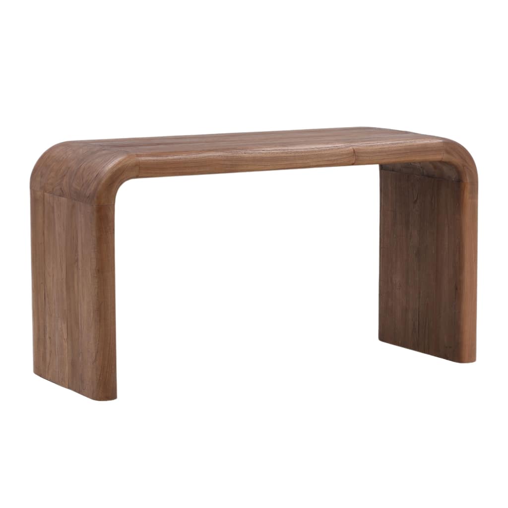 Winona 55" Wide Writing Desk, Medium Brown