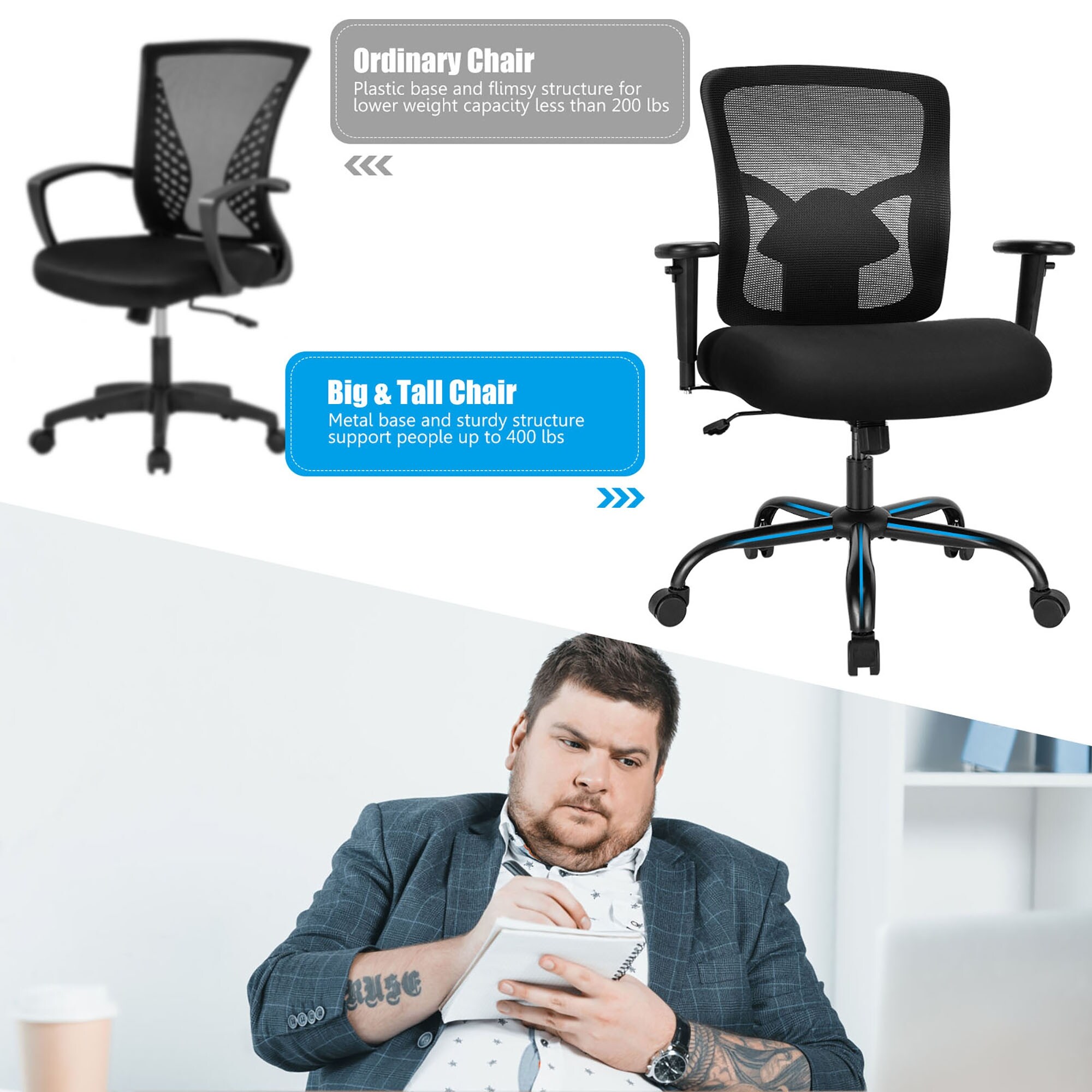 400 lb weight capacity gaming chair outlet