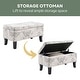 preview thumbnail 22 of 42, Convenience Concepts Designs4Comfort Winslow Storage Ottoman Bench