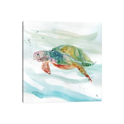 iCanvas "Turtle Tropics II" by Carol Robinson Canvas Print