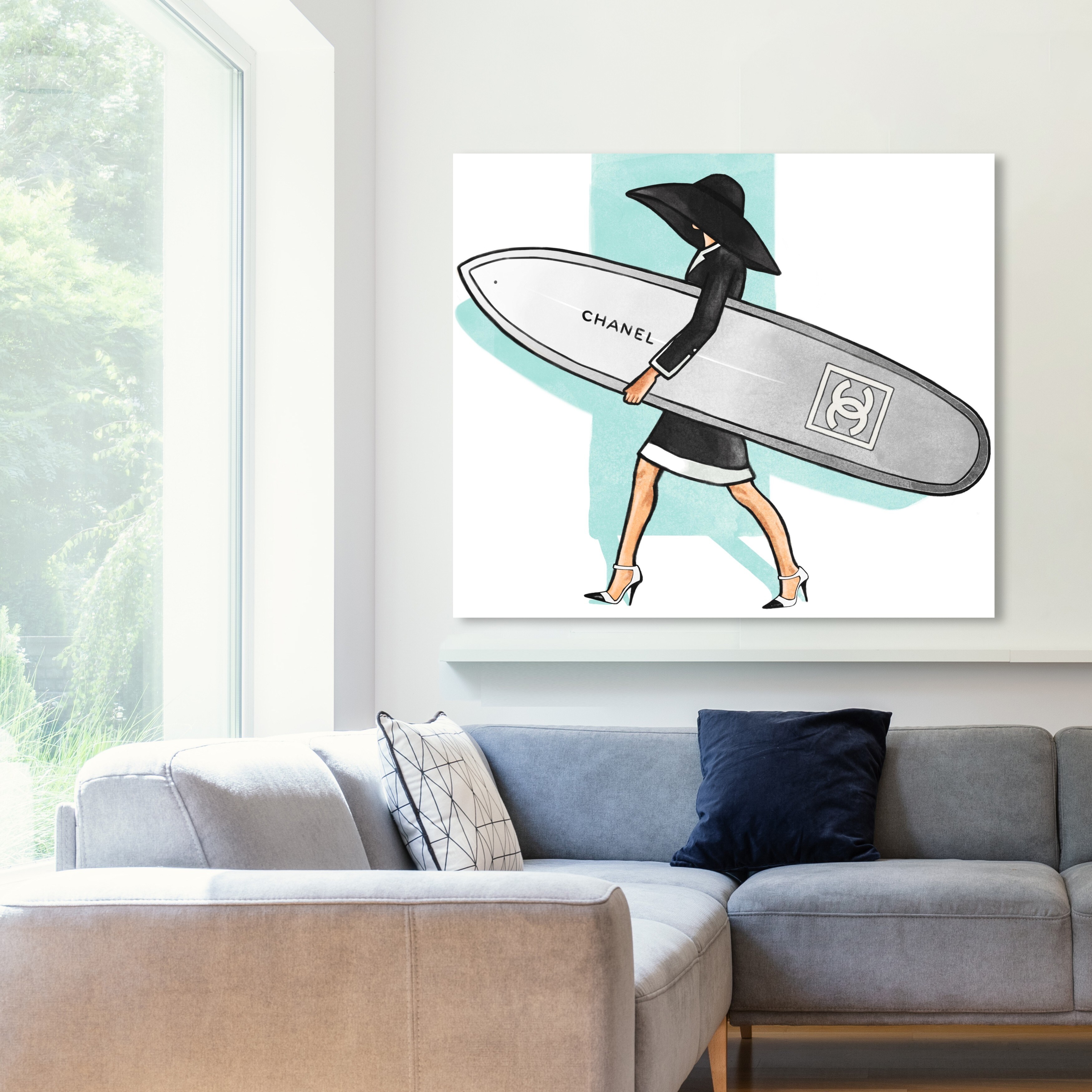 Oliver Gal シャネル　Surfer Girl キャンバスアート Oliver Gal シャネル Surfer Girl キャンバスアート｜Oliver Gal
