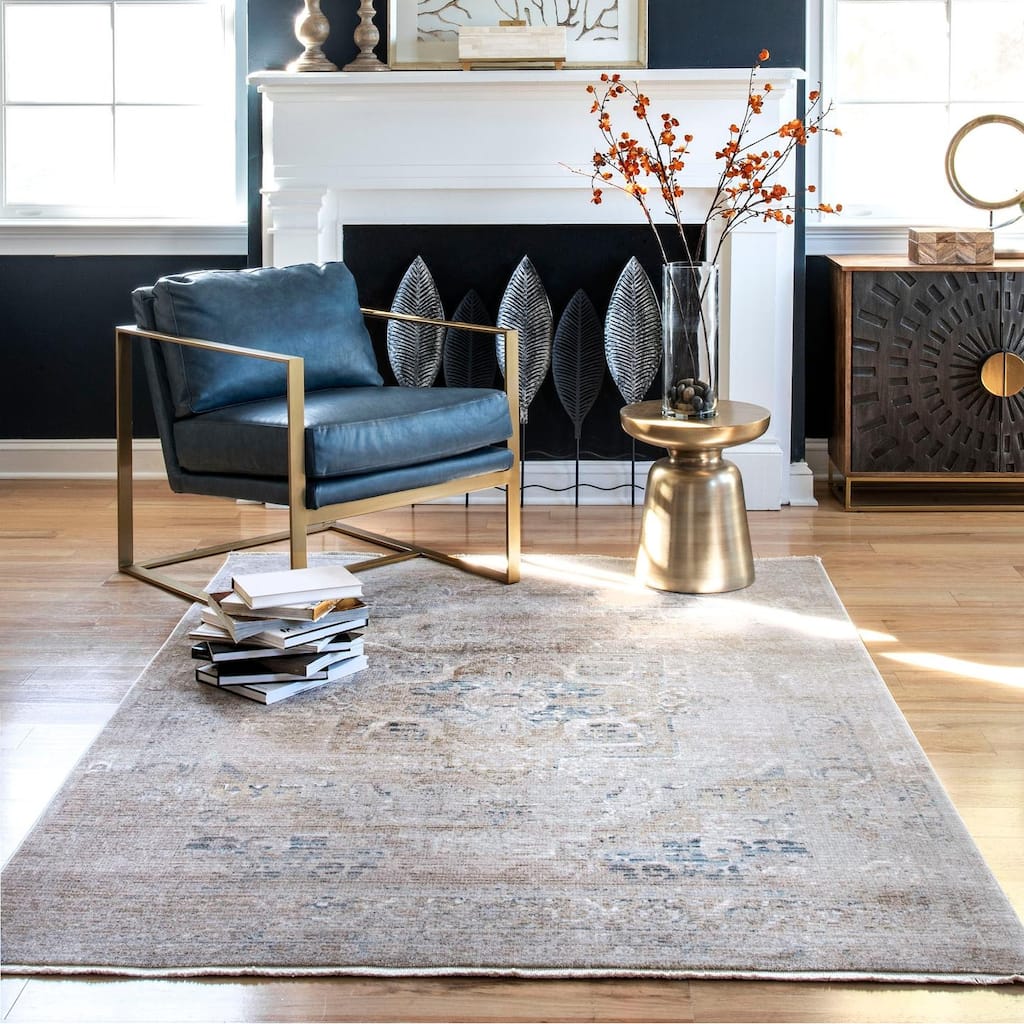 Nuloom Jayden Cardinal Medallion Faded Area Rug