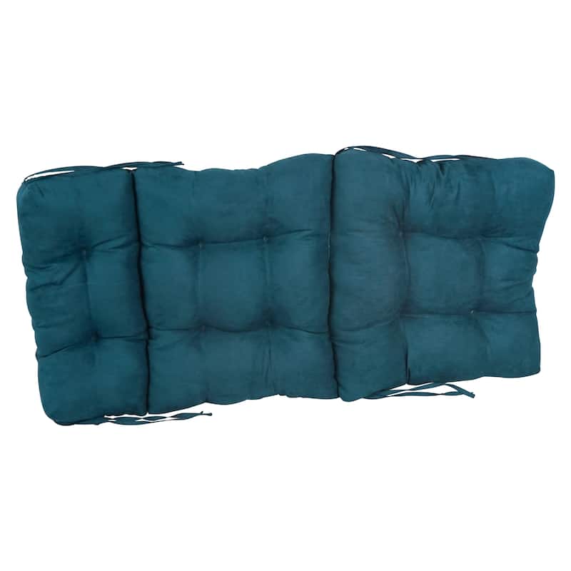 Multi-section Tufted Indoor Microsuede Seat/Back Chair Cushion (Multiple Sizes)