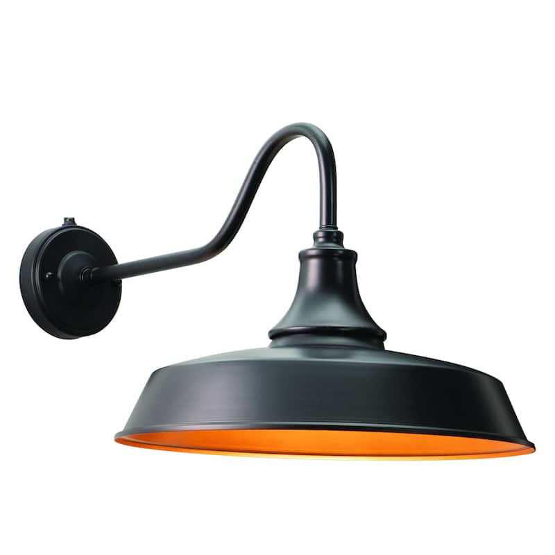 Vaxcel Dorado 1-light Bronze Farmhouse Barn Wall Light