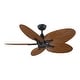 preview thumbnail 5 of 5, Fanimation Islander DC 22 inch Indoor/Outdoor Ceiling Fan Narrow Oval Palm-Inspired Blades - Set of 5