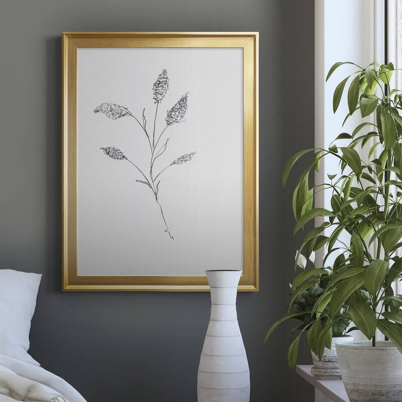 FLORAL SKETCH II Premium Framed Canvas - Ready to Hang