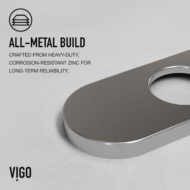 VIGO 5.5" L Bathroom Deck Plate in Brushed Nickel