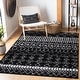 preview thumbnail 16 of 92, SAFAVIEH Tulum Giorgina Rustic Moroccan Boho Tribal Rug 10' x 13' - Black/Ivory