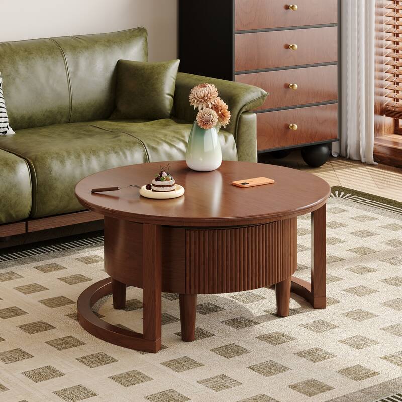 Modern White Rectangular Coffee Table