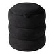 preview thumbnail 28 of 26, Adeco 16" Round Upholstered Storage Ottoman with Wood Lid