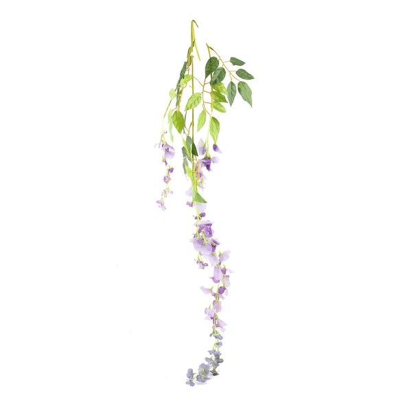 Garden Plastic Wall Hanging Decoration Artificial Emulational Flower Vine Purple