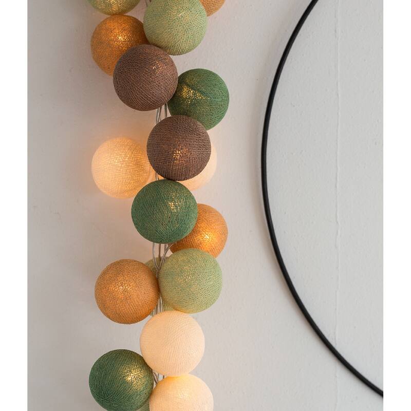 String Light- Forest Green