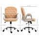 preview thumbnail 6 of 16, Teddy Fleece Home Office Chair, Upholstered Vanity Chair with Armrests, Swivel Rolling Chair with Back and Wheels