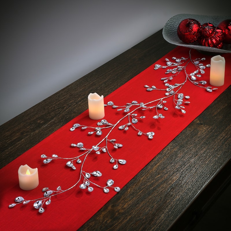 48" Metal Jewel Garland