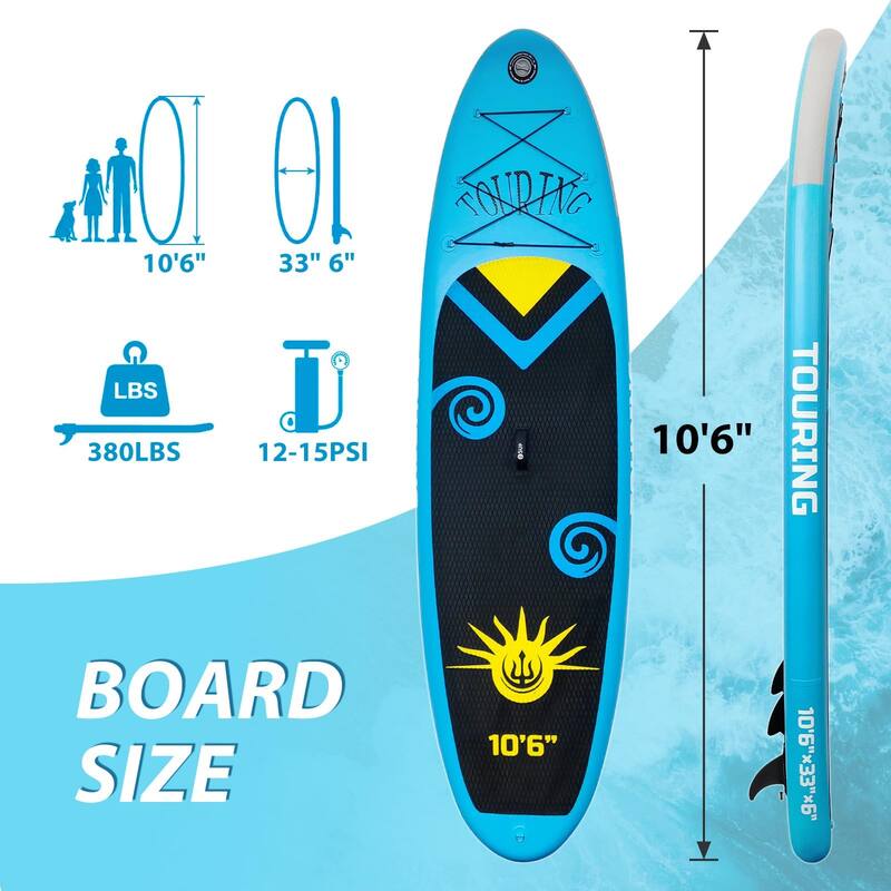 Inflatable Stand Up Paddle Board with Sup Accessories, 10'6'' Inflatable Paddle Boards