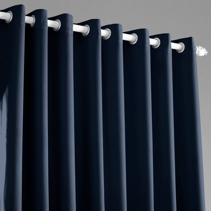 Exclusive Fabrics Extra Wide Room Darkening Grommet 96-inch Curtain (1 Panel)