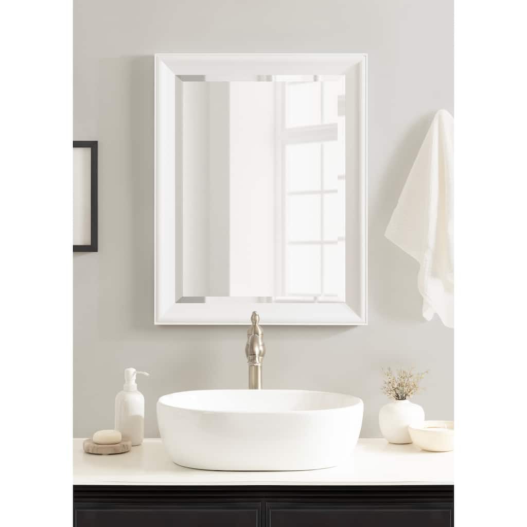 Kate and Laurel Kalla Rectangle Bathroom Wall Mirror