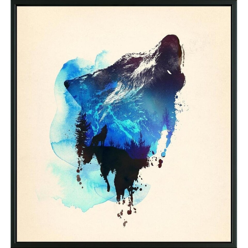 Shop Easy Art Prints Robert Farkas S Alone As A Wolf Premium