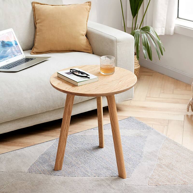 Round End table - Natural