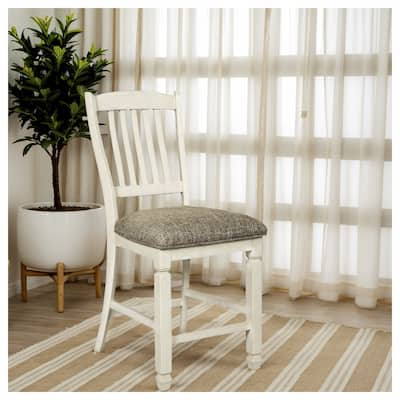 Bolanburg Counter Height Bar Stool - Set of 2 - Antique White - 19.75" W x 23.5" D x 42.13" H
