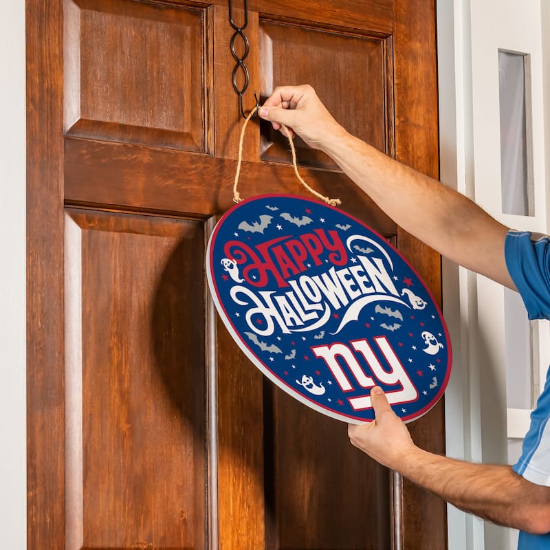 New York Giants 18" x 18" Halloween Door Décor Wall Sign