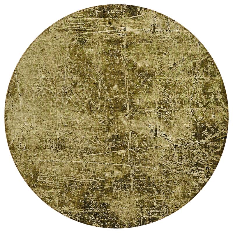 Machine Washable Indoor/ Outdoor Abstract Solid Chantille Rug