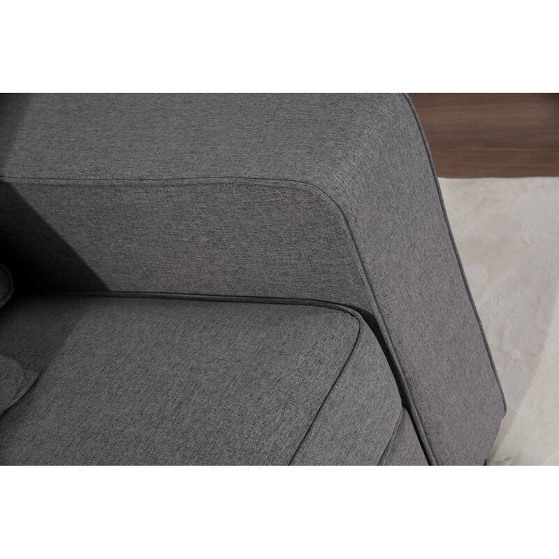 Flexible Combination Module Reversible Sectional Sofa with Ottoman