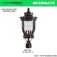 preview thumbnail 5 of 4, The Great Outdoors GO 8765 Merrimack 3 Light 23" Tall Post Light with
