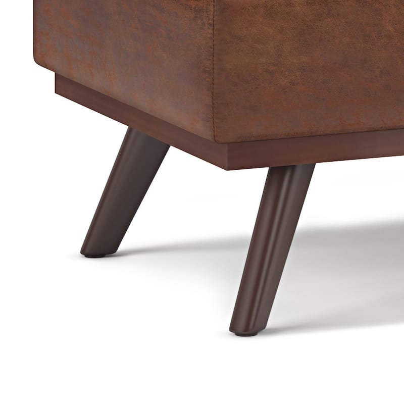 WYNDENHALL Ethan 42 inch Wide Mid Century Modern Rectangle Table Ottoman